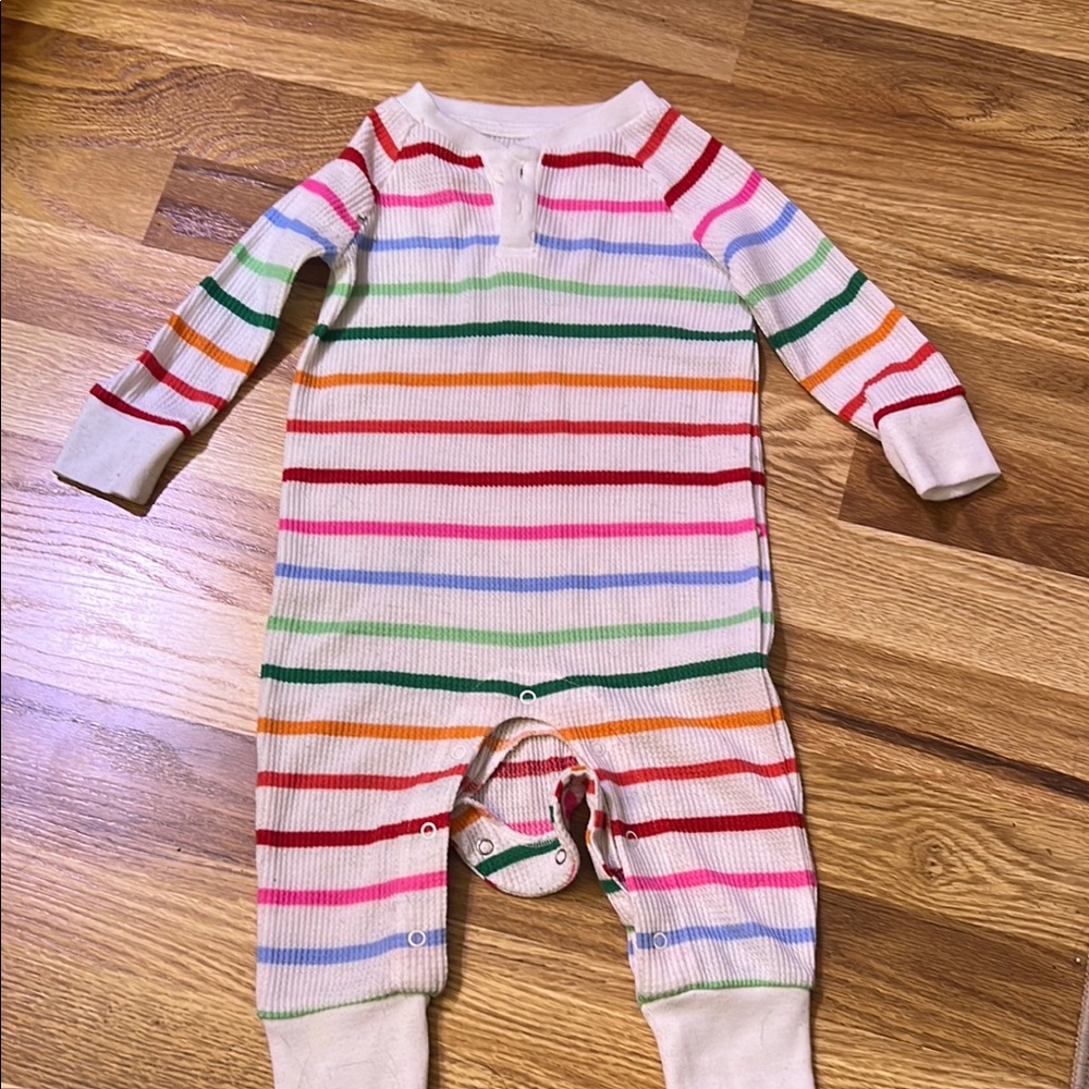 Colorful Striped Kids One Piece